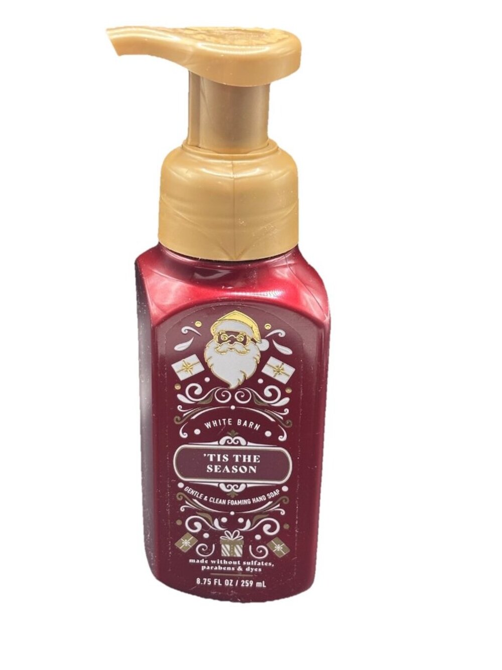 Bath & Body Works ‘Tis The Season Gentle Foaming Hand Soap 8.75 oz Christmas Red